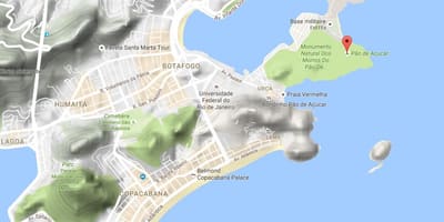 Mapa Sugarloaf Hory