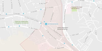 Mapa Svätý František Xavier