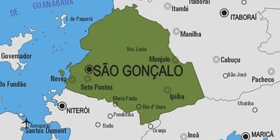Mapa Svätý Gonçalo obce