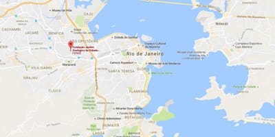 Mapa zoologická záhrada v Rio de Janeiro